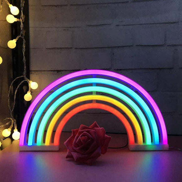 Led Rainbow Light Lamp  Decor