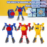 2 IN 1 TRANSFORMING ROBOT TOY WATCH