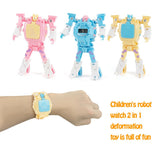 2 IN 1 TRANSFORMING ROBOT TOY WATCH